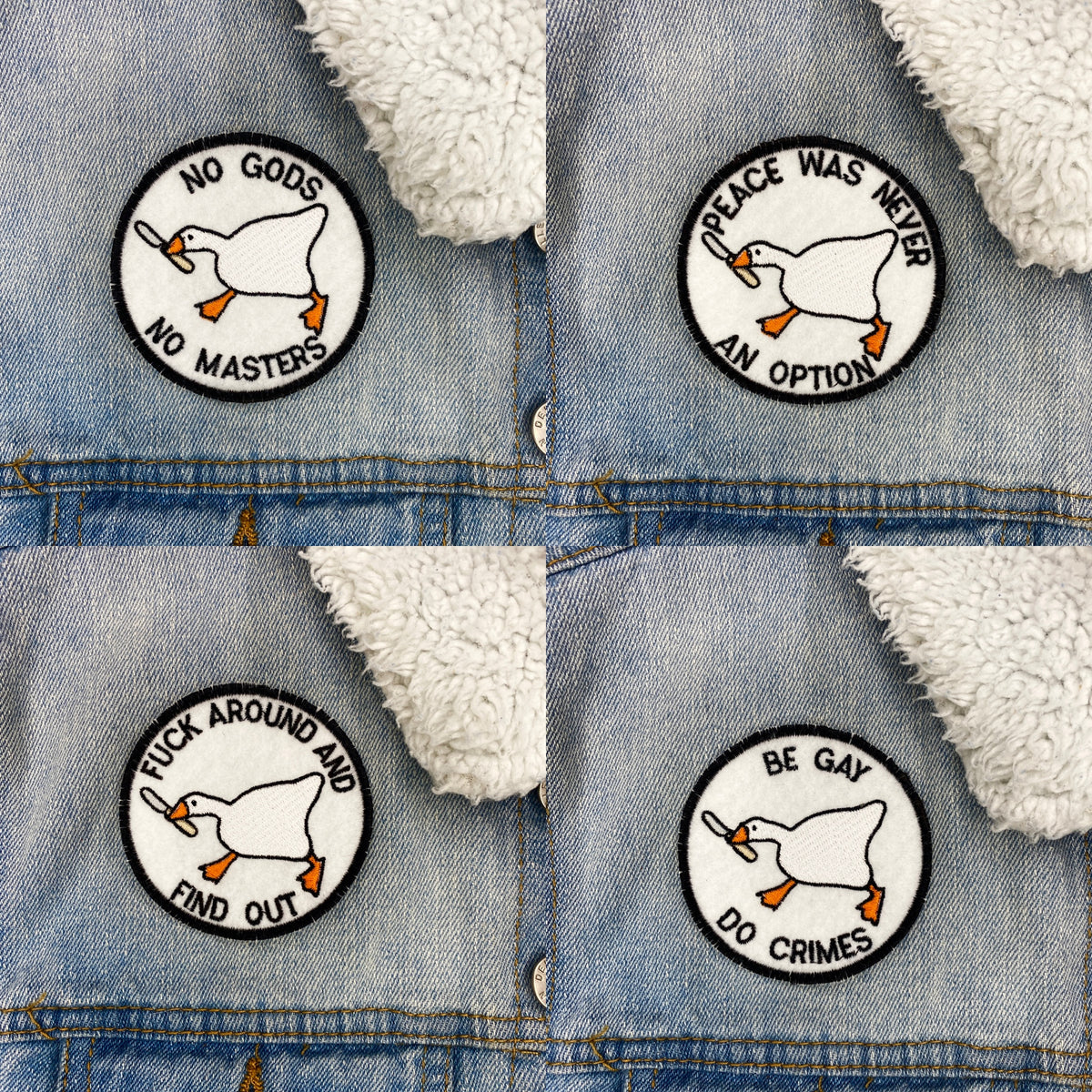 Choose Chaos PDF Embroidery Pattern Untitled Goose Game -  Israel