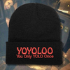 YOYOLOO You Only YOLO Once Beanie Hat, One Size Fits All
