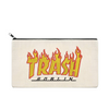 Trash Goblin Flame Font Embroidered Multipurpose Zipper Pouch Bag