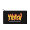 Load image into Gallery viewer, Trash Goblin Flame Font Embroidered Multipurpose Zipper Pouch Bag
