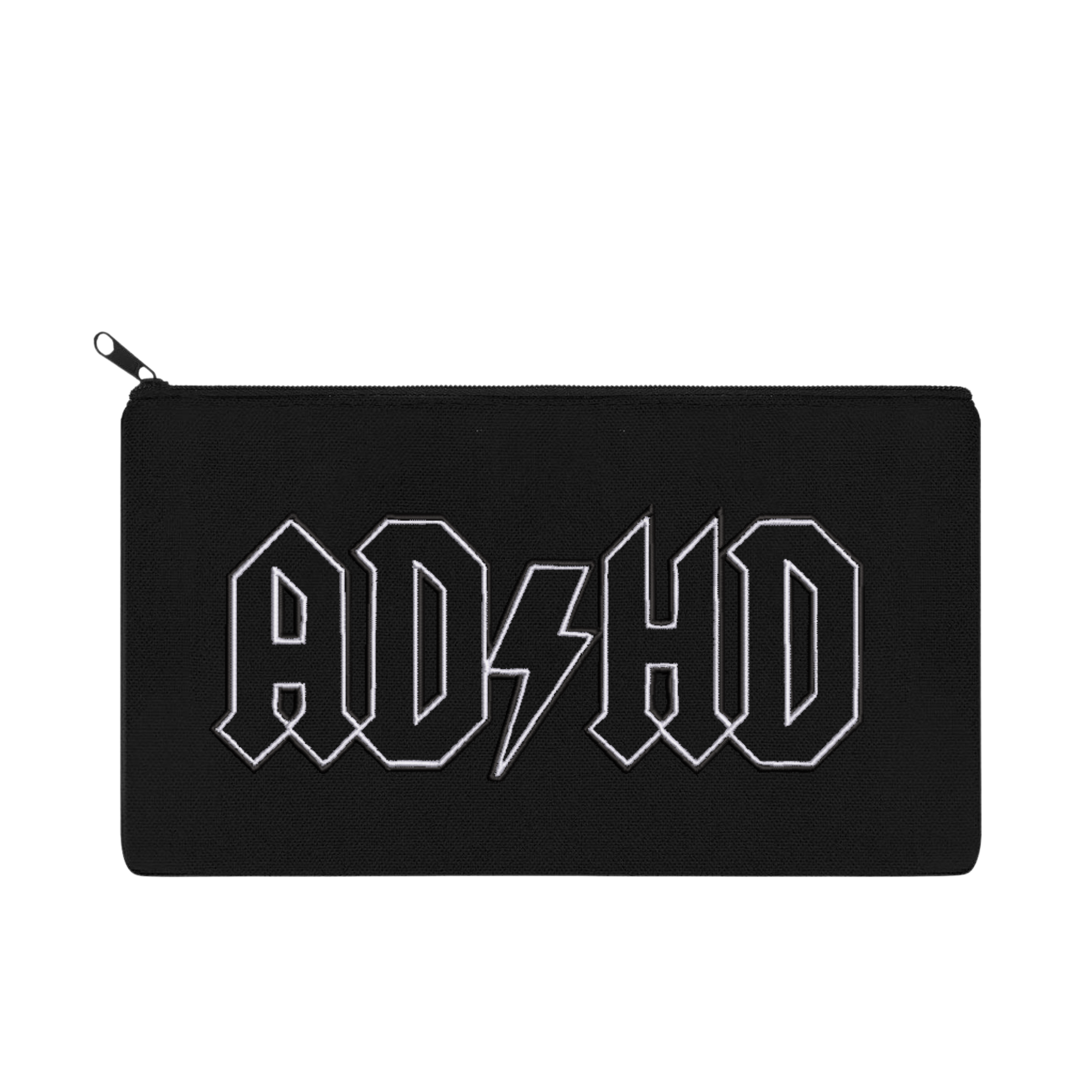 ADHD Embroidered Multipurpose Zipper Pouch Bag