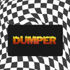 DUMPER Flame Font Embroidered Multipurpose Zipper Pouch Bag