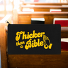 Thicker Than a Bible Embroidered Multipurpose Zipper Pouch Bag