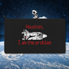 Houston I Am the Problem Embroidered Multipurpose Zipper Pouch Bag