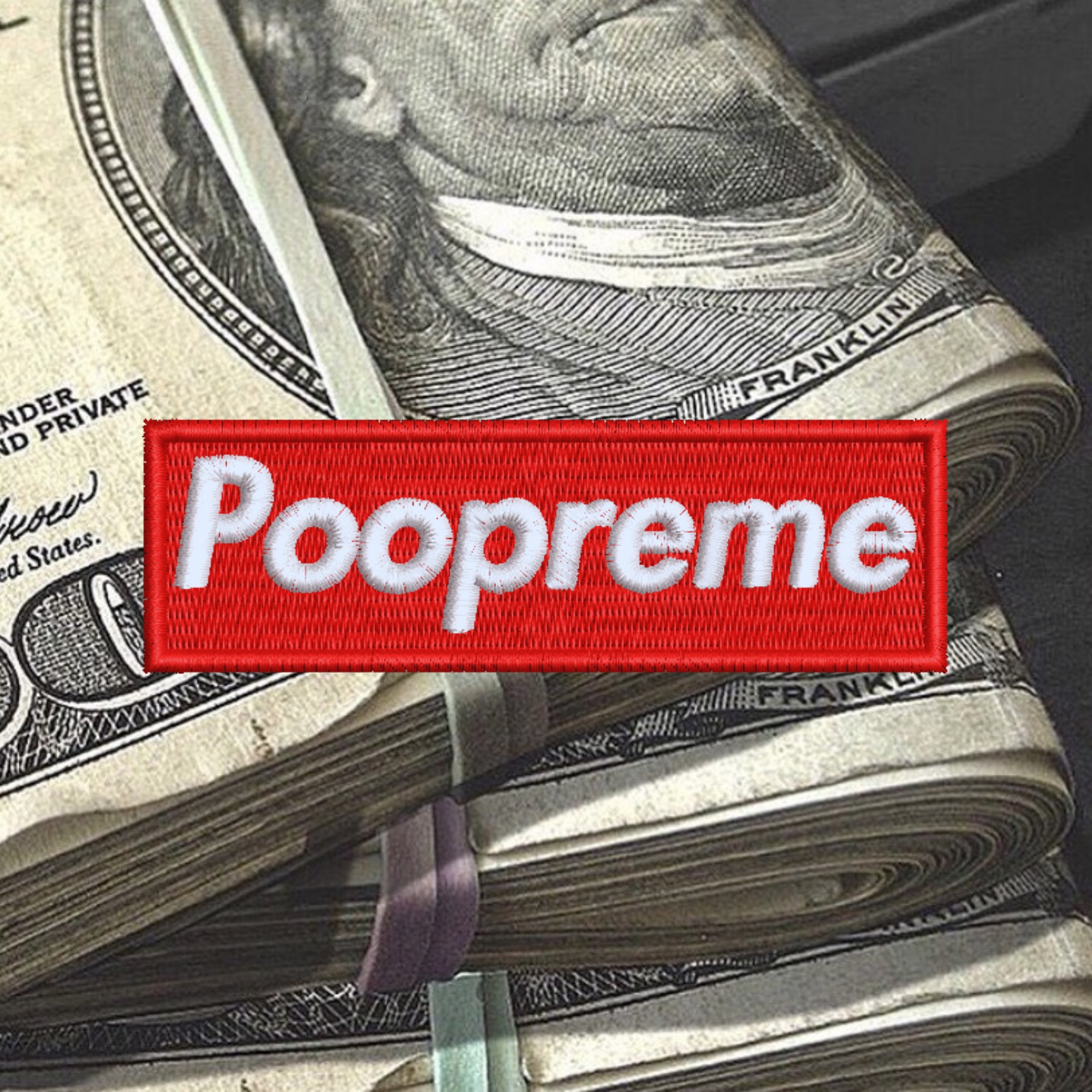 Poopreme Embroidered Iron-on Patch