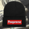 Poopreme Embroidered Beanie Hat, One Size Fits All