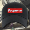 Poopreme Embroidered Black Dad Hat, One Size Fits All