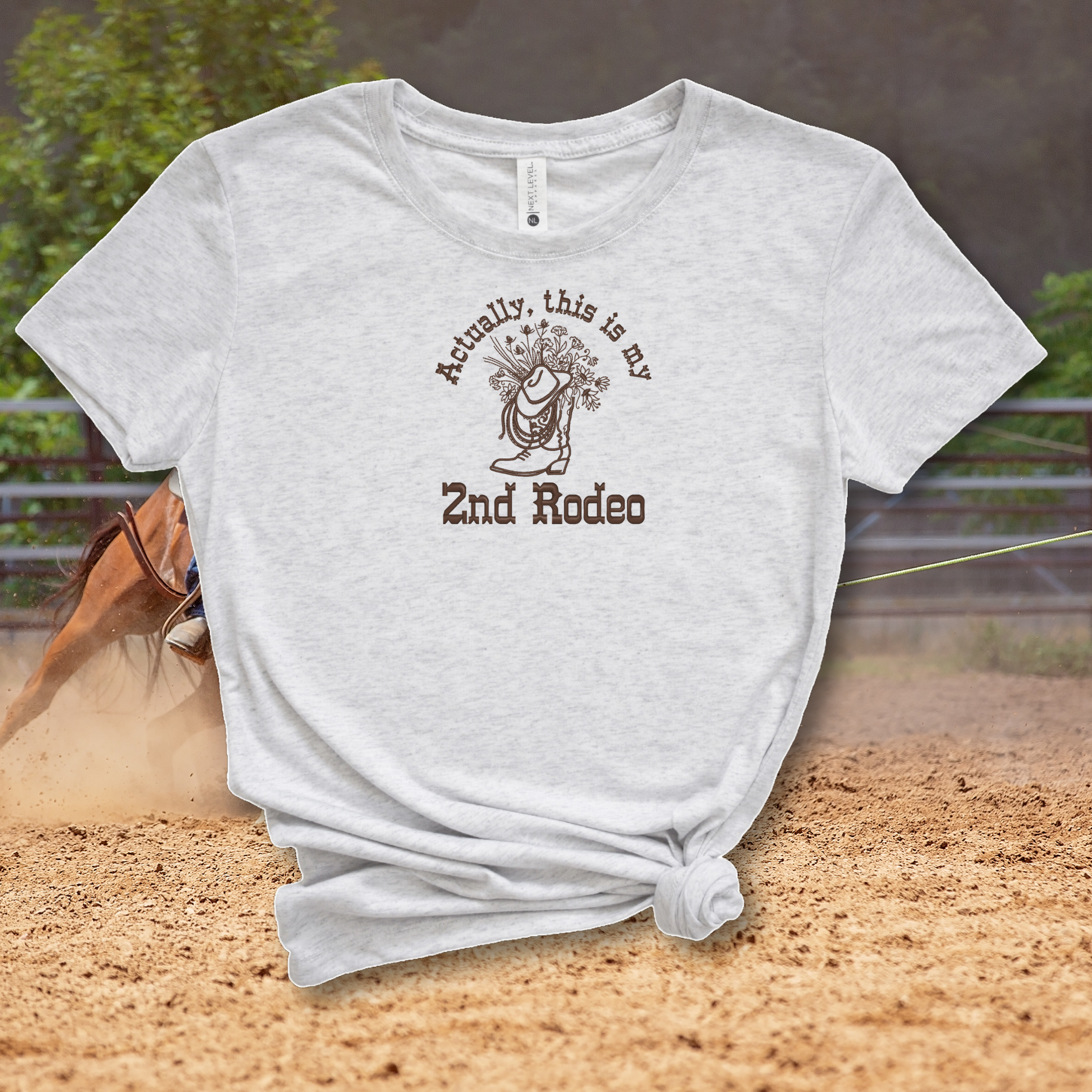 2nd Rodeo Embroidered Tee Shirt, Unisex