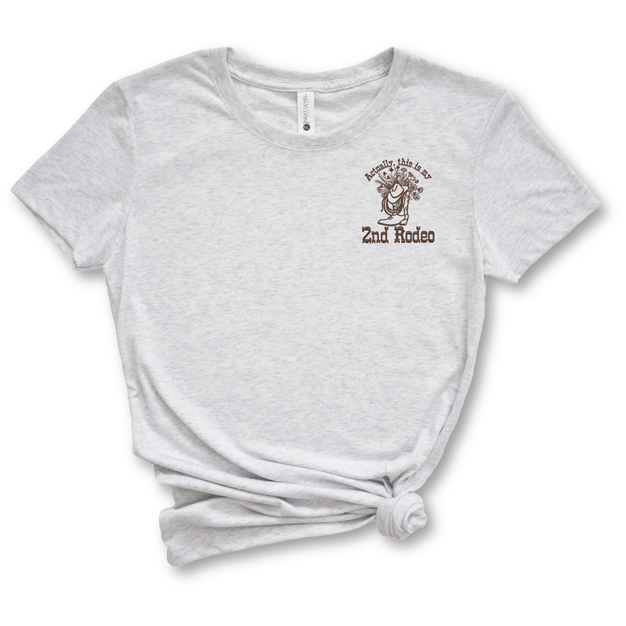 2nd Rodeo Embroidered Tee Shirt, Unisex