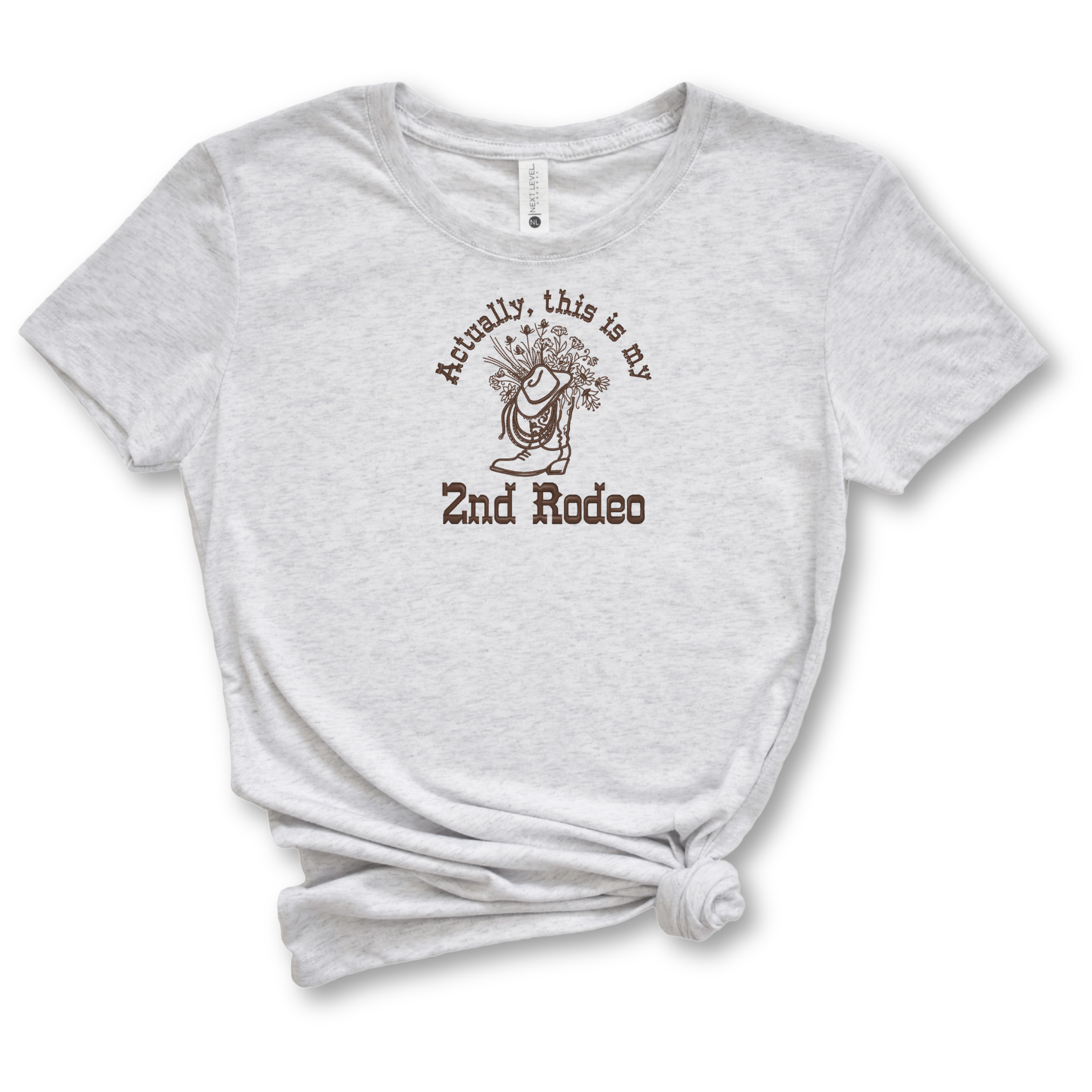 2nd Rodeo Embroidered Tee Shirt, Unisex