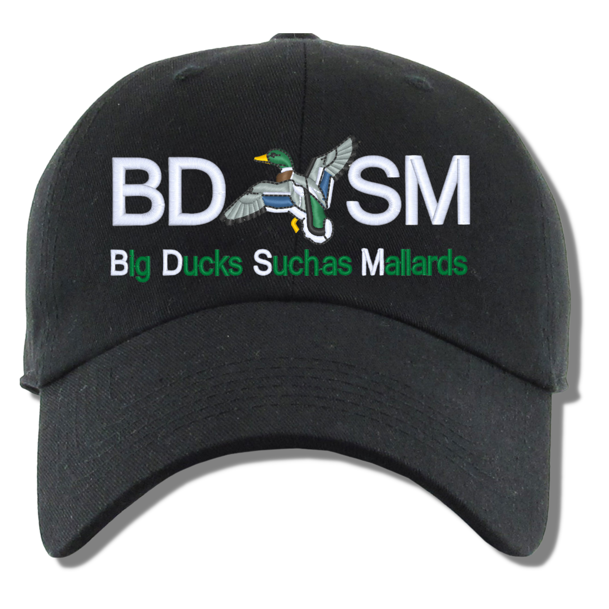 Big Ducks Such As Mallards BDSM Embroidered Dad Hat, One Size Fits All