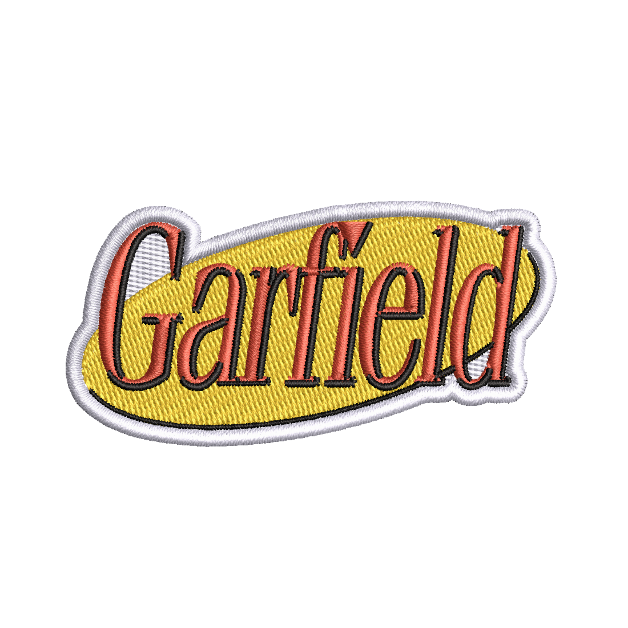 Garfield Seinfeld Crossover Episode Embroidered Iron-on Patch
