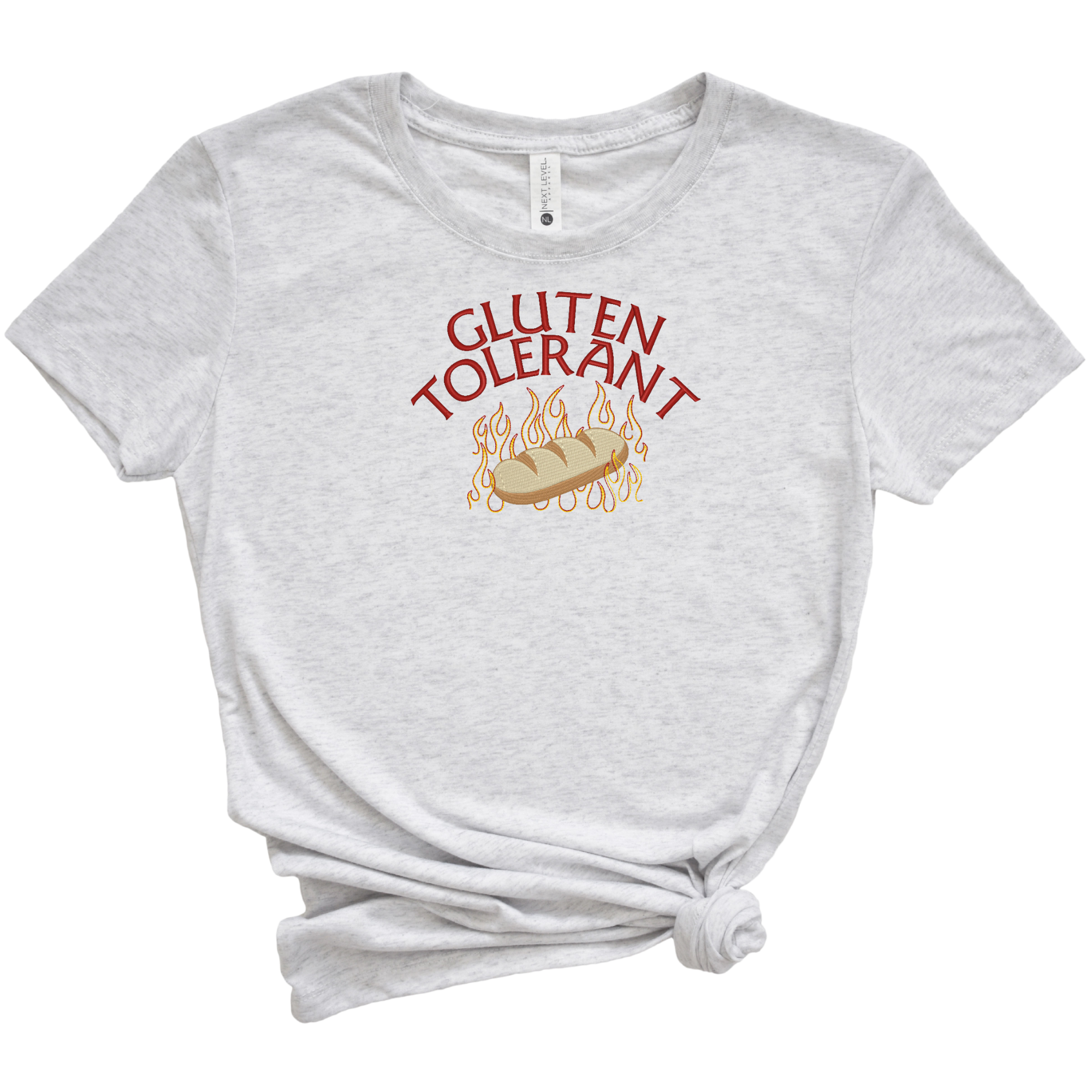 Gluten Tolerant Embroidered Tee Shirt, Unisex