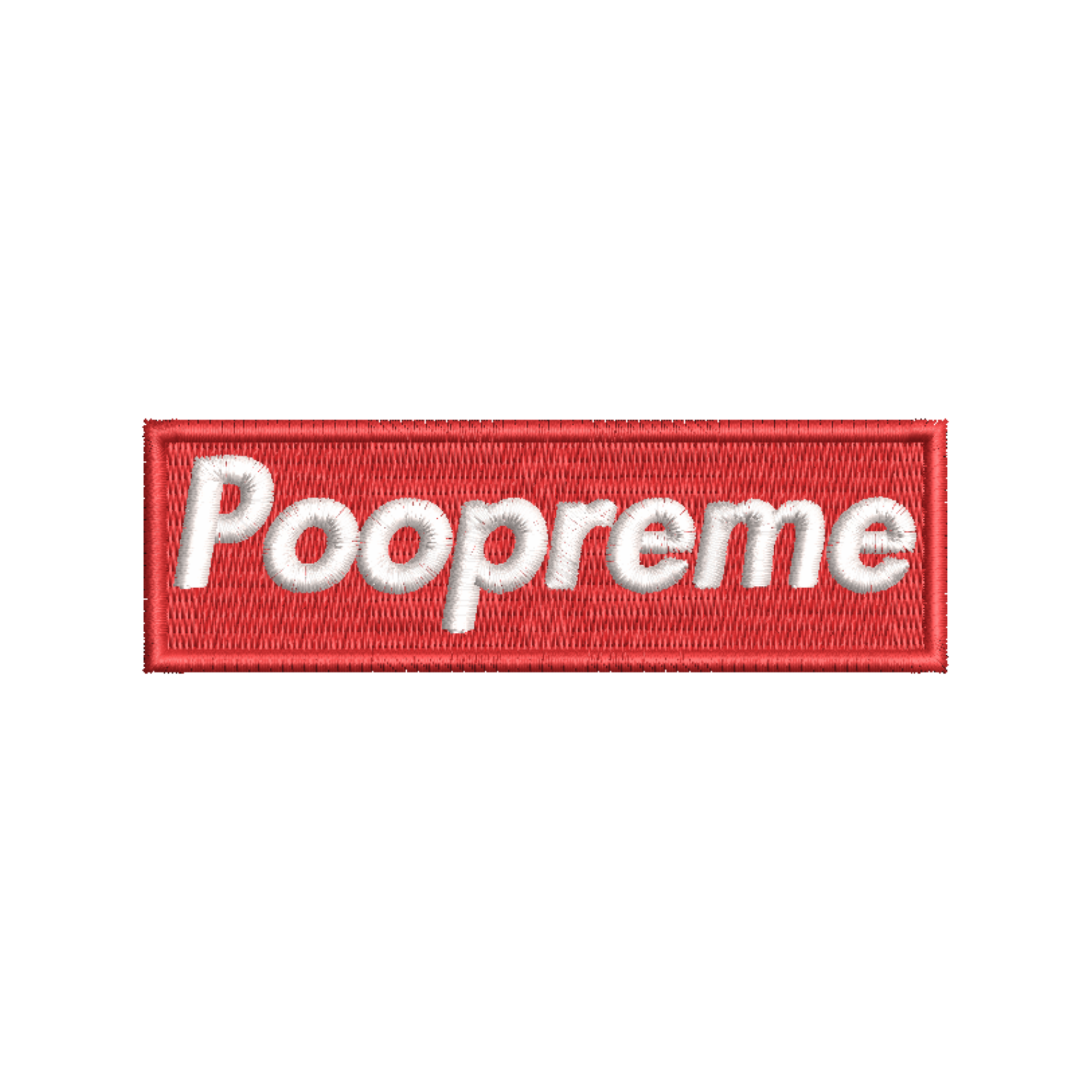 Poopreme Embroidered Iron-on Patch