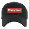 Poopreme Embroidered Black Dad Hat, One Size Fits All