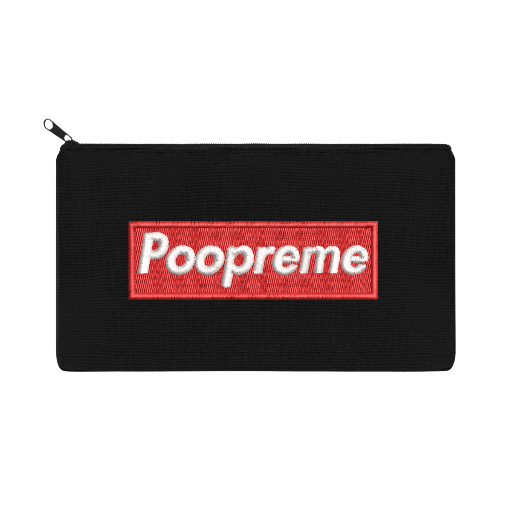 Poopreme Embroidered Multipurpose Zipper Pouch Bag