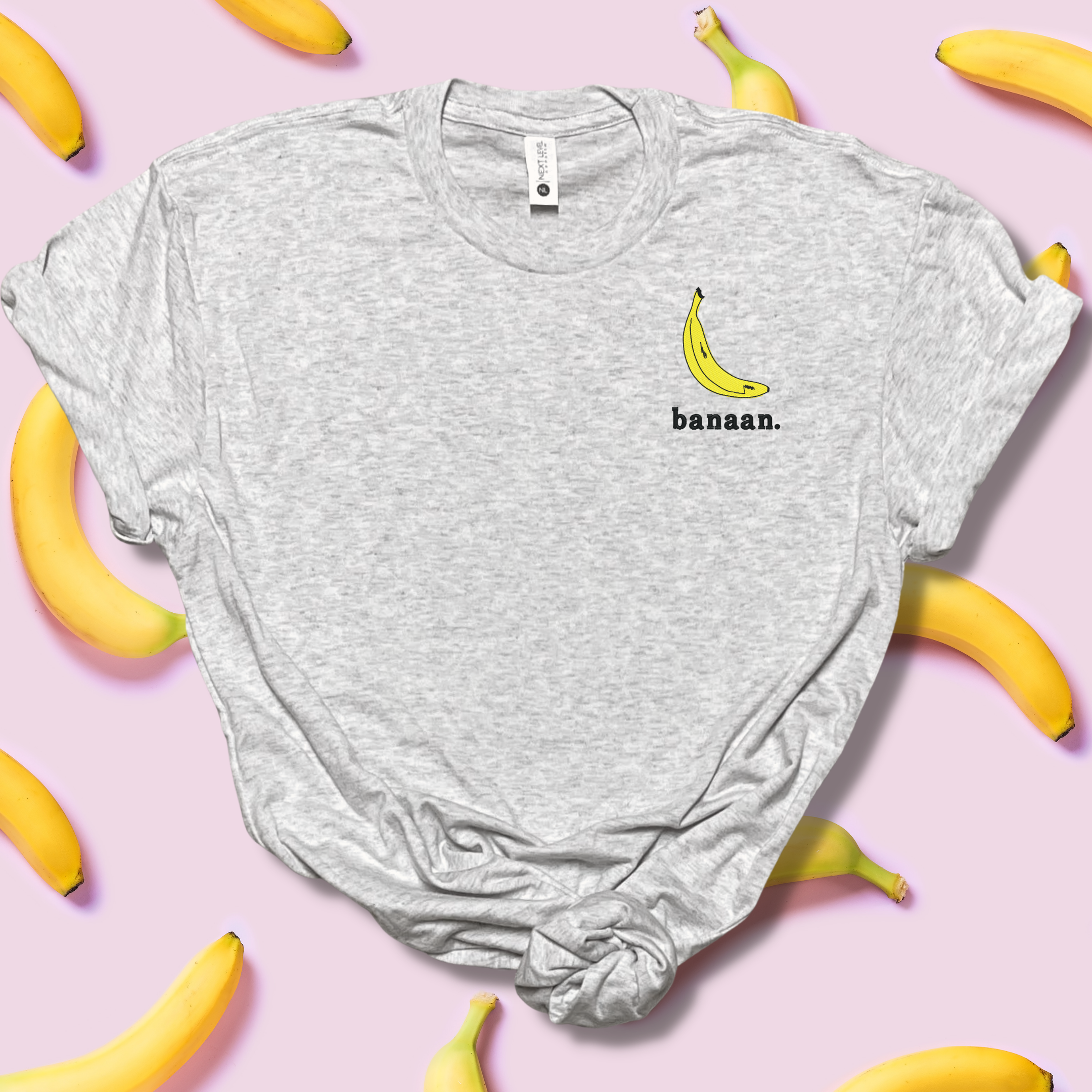 Banana Breath Embroidered Tee Shirt, Unisex