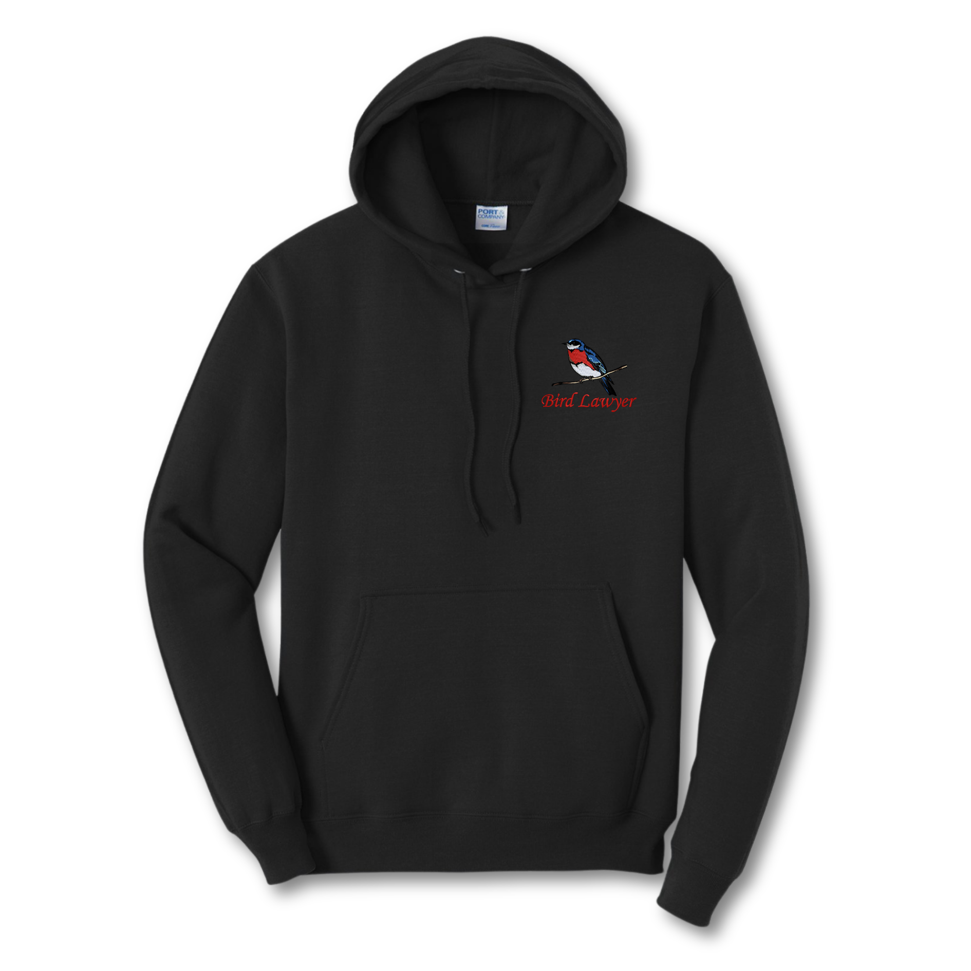 Bird Lawyer Black Hoodie, Unisex