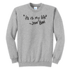 It's Is My Life Jon Bovi Bon Jovi Embroidered Crewneck Sweatshirt, Unisex