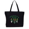 I'll Bury You In My Garden Embroidered Canvas Tote Bag