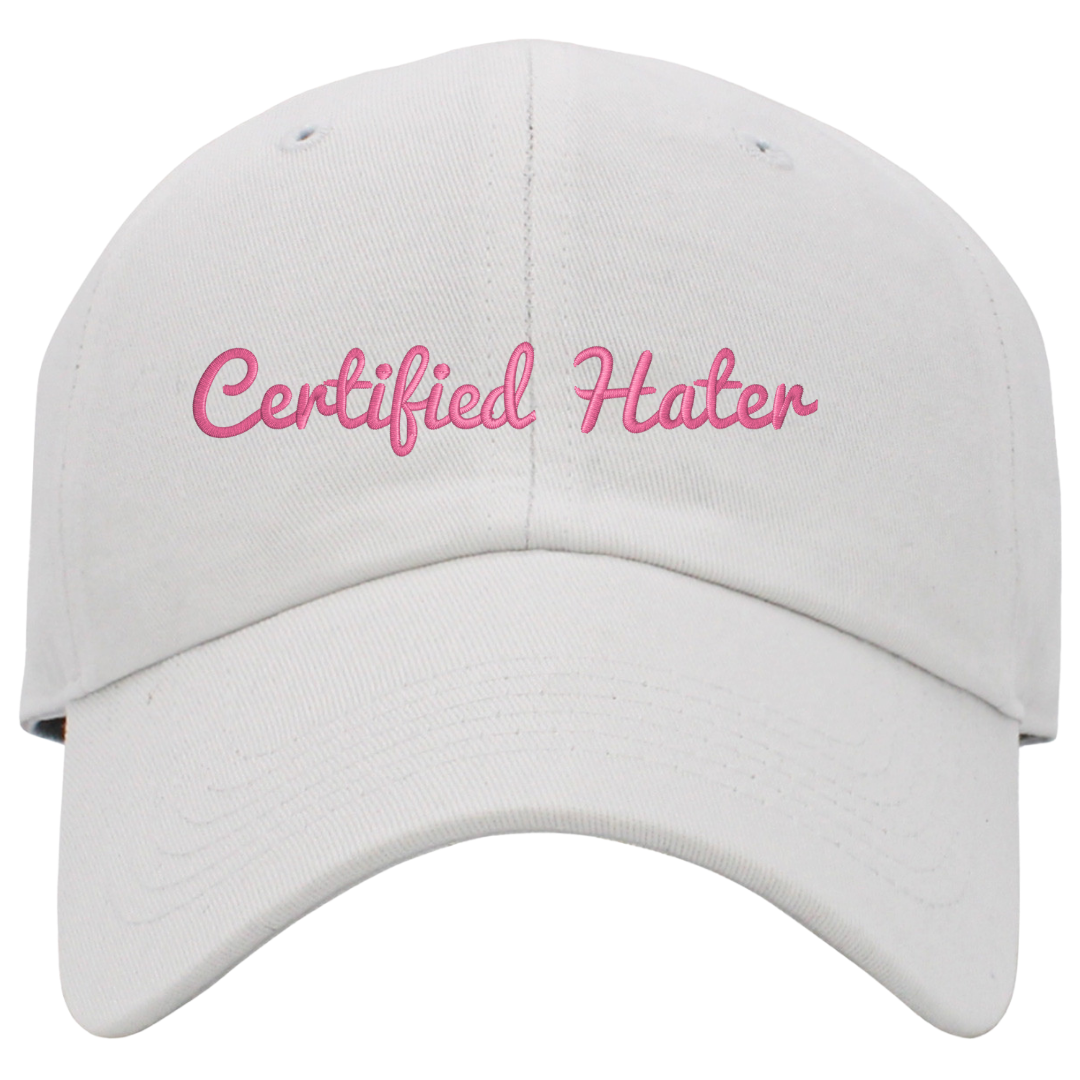 Certified Hater Dad Hat, One Size Fits All