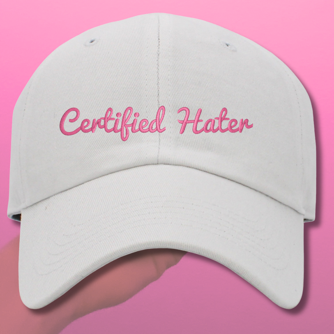 Certified Hater Dad Hat, One Size Fits All