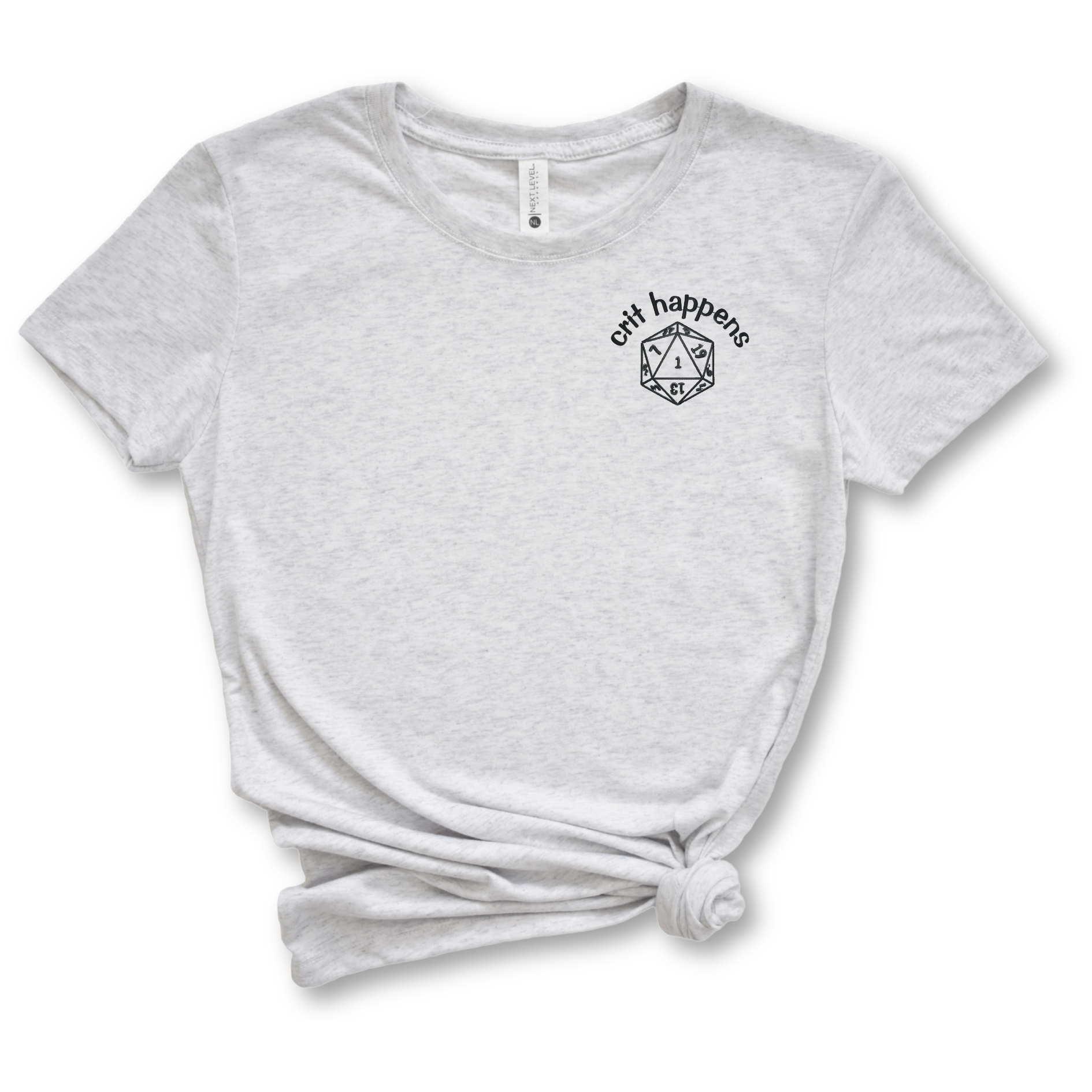 Crit Happens Embroidered Tee Shirt, Unisex