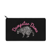 Load image into Gallery viewer, Dumpster Dame Embroidered Multipurpose Zipper Pouch Bag
