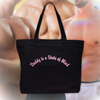 Daddy is a State of Mind Embroidered Canvas Tote Bag