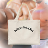 Daddy is a State of Mind Embroidered Canvas Tote Bag