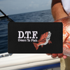 DTF Down to Fish Embroidered Multipurpose Zipper Pouch Bag