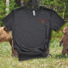 Exit Pursued By Bear Embroidered Tee Shirt, Unisex