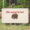 Exit Pursued By Bear Embroidered Multipurpose Zipper Pouch Bag