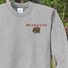 Exit Pursued By Bear Embroidered Crewneck Sweatshirt, Unisex