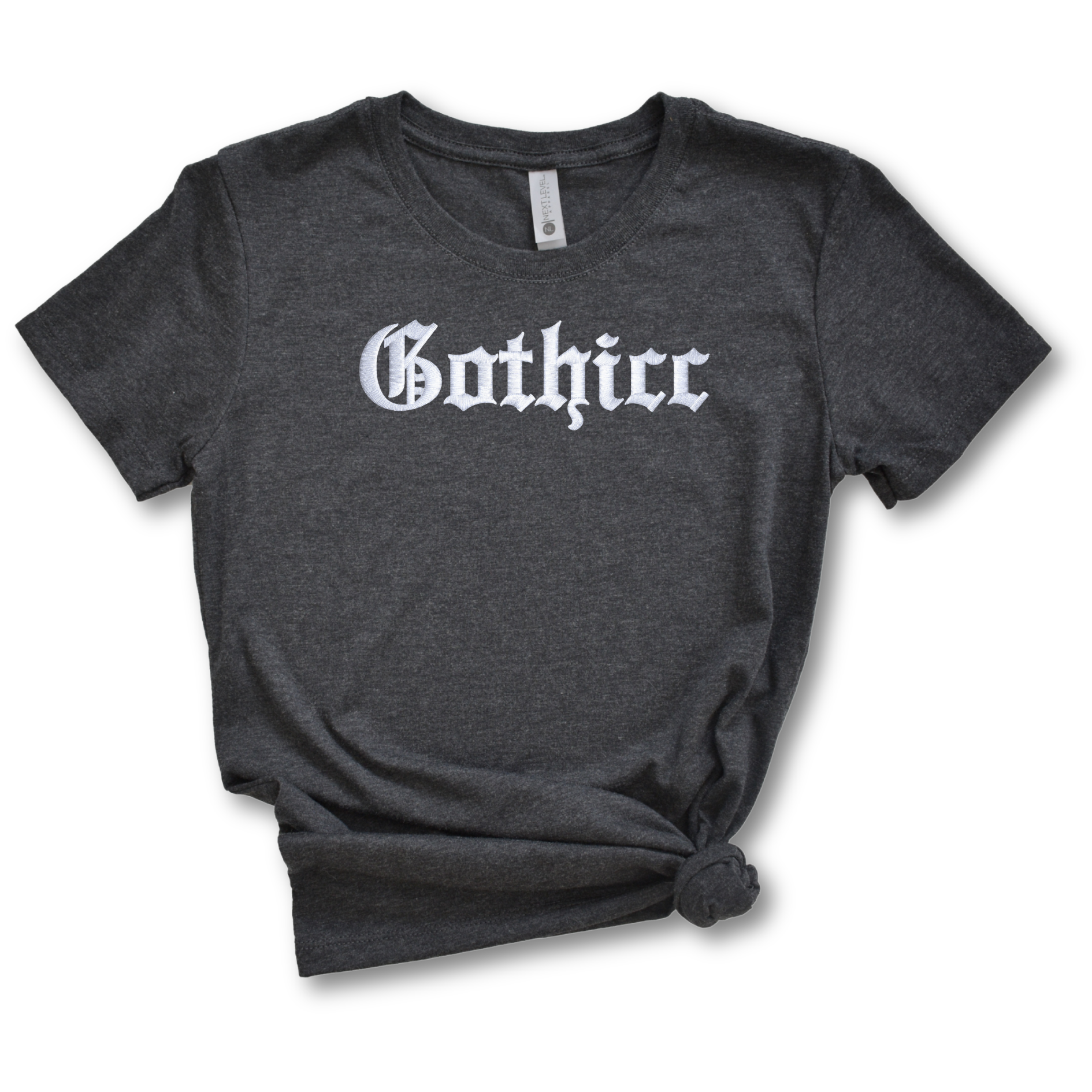 Gothicc Embroidered Tee Shirt, Unisex