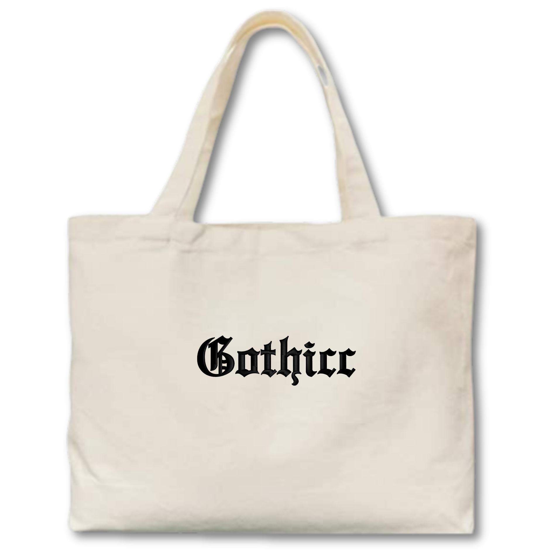 Gothicc Embroidered Canvas Tote Bag