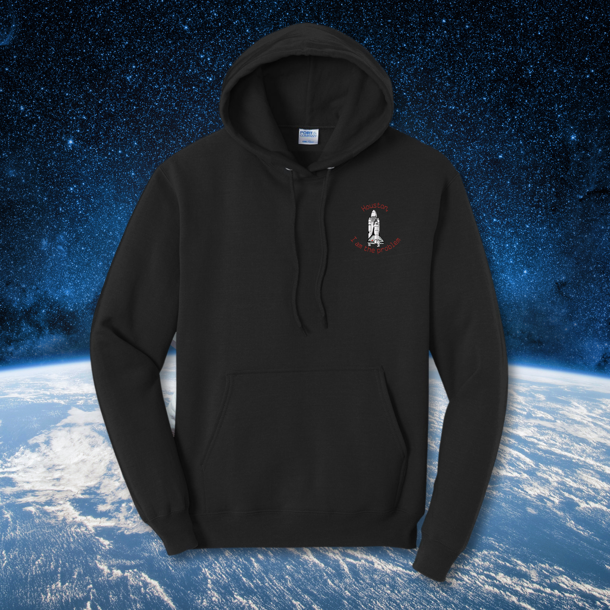 Houston I Am The Problem Black Hoodie, Unisex