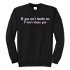 If You Can't Handle Me I Don't Blame You Embroidered Crewneck Sweatshirt, Unisex