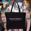 If You Can't Handle Me I Don't Blame You Embroidered Canvas Tote Bag