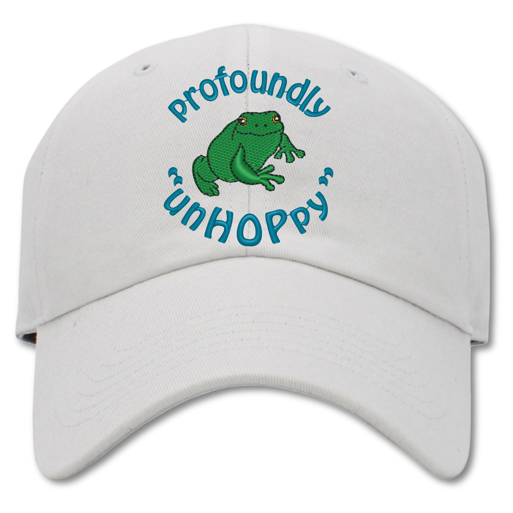 Profoundly Unhoppy Embroidered Dad Hat, One Size Fits All