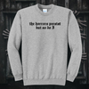 The Horrors Persist But So Do I Embroidered Crewneck Sweatshirt, Unisex