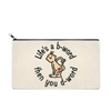 Life's a B-Word Then You D-Word Embroidered Multipurpose Zipper Pouch Bag