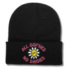 Load image into Gallery viewer, All Oopsies No Daisies Embroidered Beanie Hat, One Size Fits All