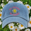 All Oopsies No Daisies Embroidered Black Dad Hat, One Size Fits All