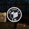 The Cake is a Lie Portal Embroidered Iron-on Patch