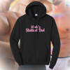 World's Sluttiest Dad Embroidered Black Hoodie, Unisex