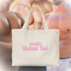 World's Sluttiest Dad Embroidered Canvas Tote Bag