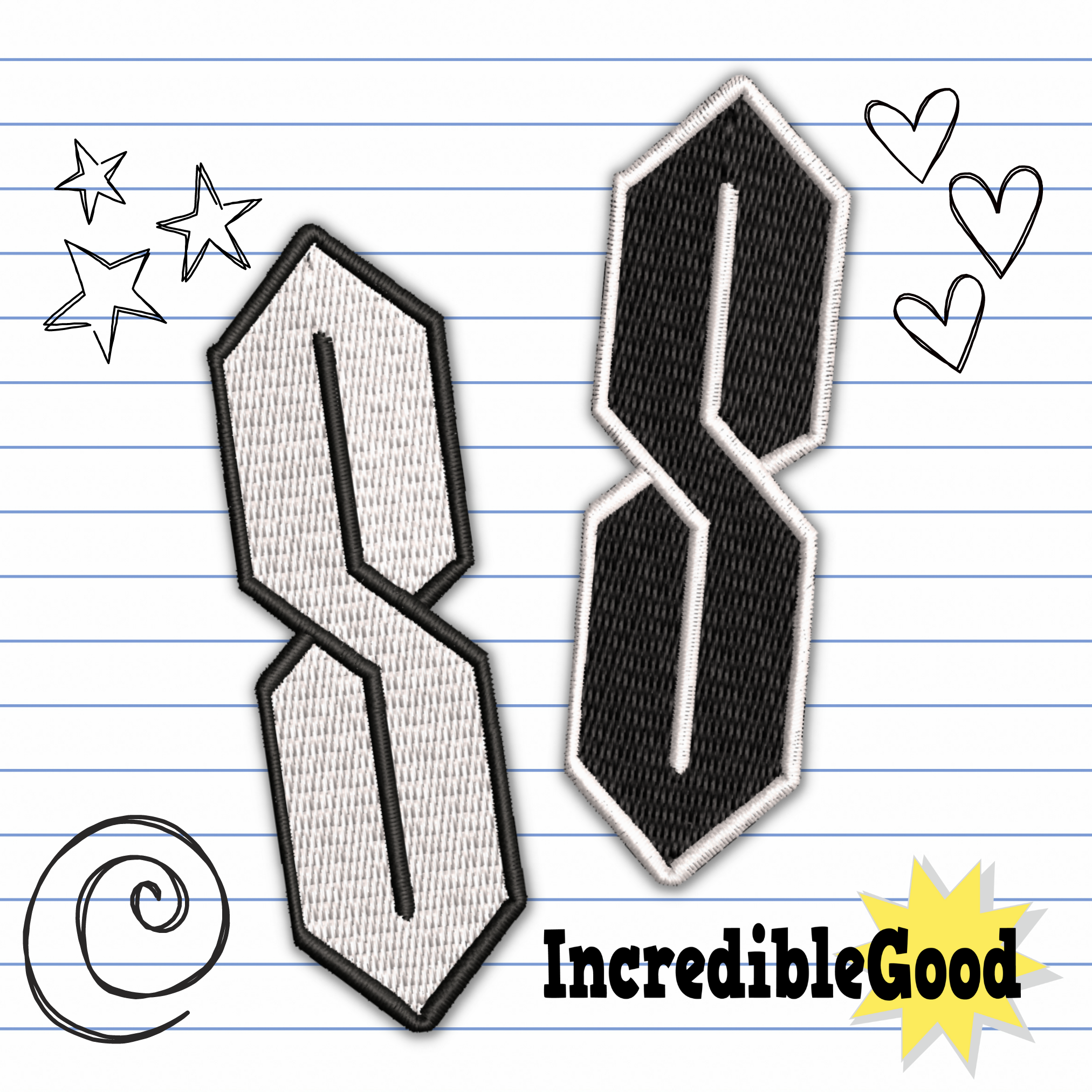 That Cool "S" Morbius Strip Thing From School Embroidered Iron-on Patch