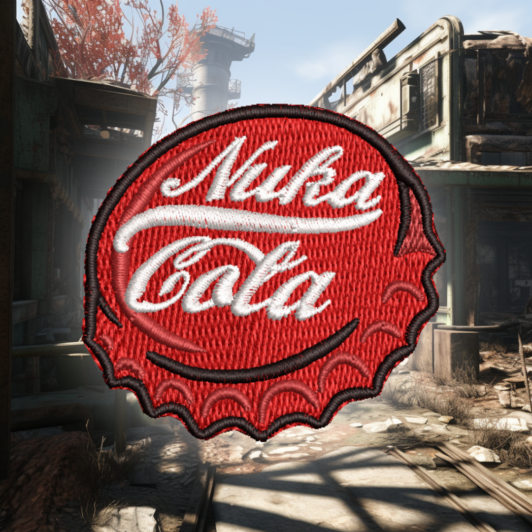 Nuka Cola Embroidered Fallout Iron-on Patch