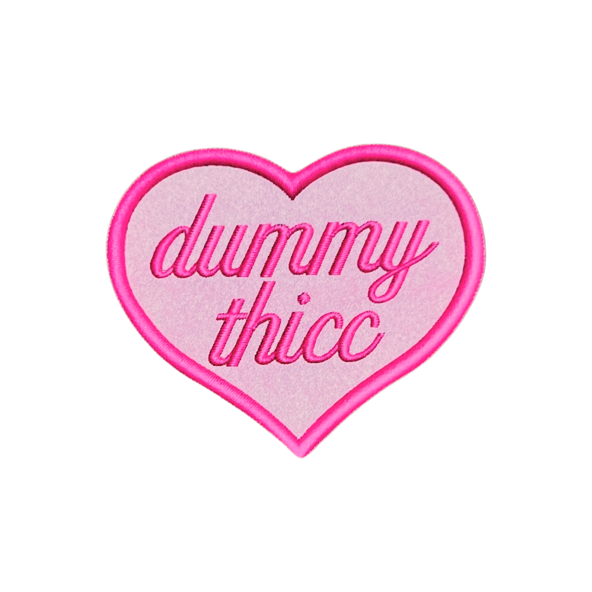 Dummy Thicc Clear Embroidery Sticker